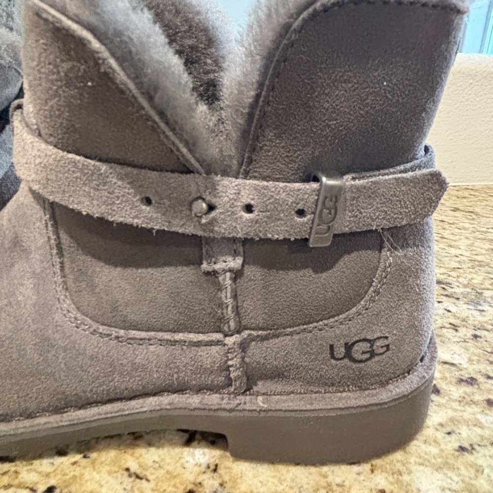 UGG Charcoal Suede Ankle Boots